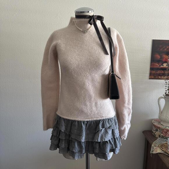 Dkny Sweaters - Baby pink wool mock neck sweater